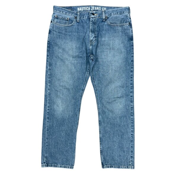 Men's NAUTICA JEANS CO. Straight‎ Fit Jeans- Size 36x30 - Picture 1 of 9